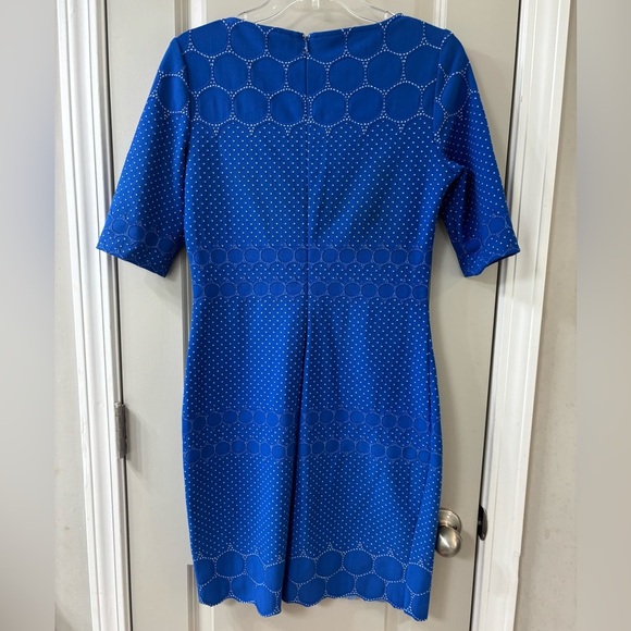 Julia Jordan Royal Blue Geometric Midi Dress - Picture 6 of 6